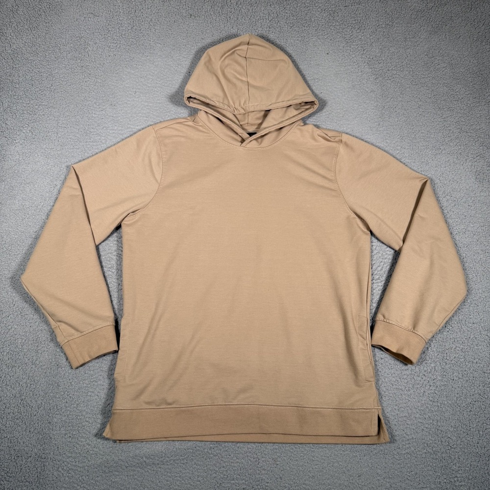 Cuts Clothing Hoodie Mens XXL Brown Hyperloop Pullover French Terry Split Hem